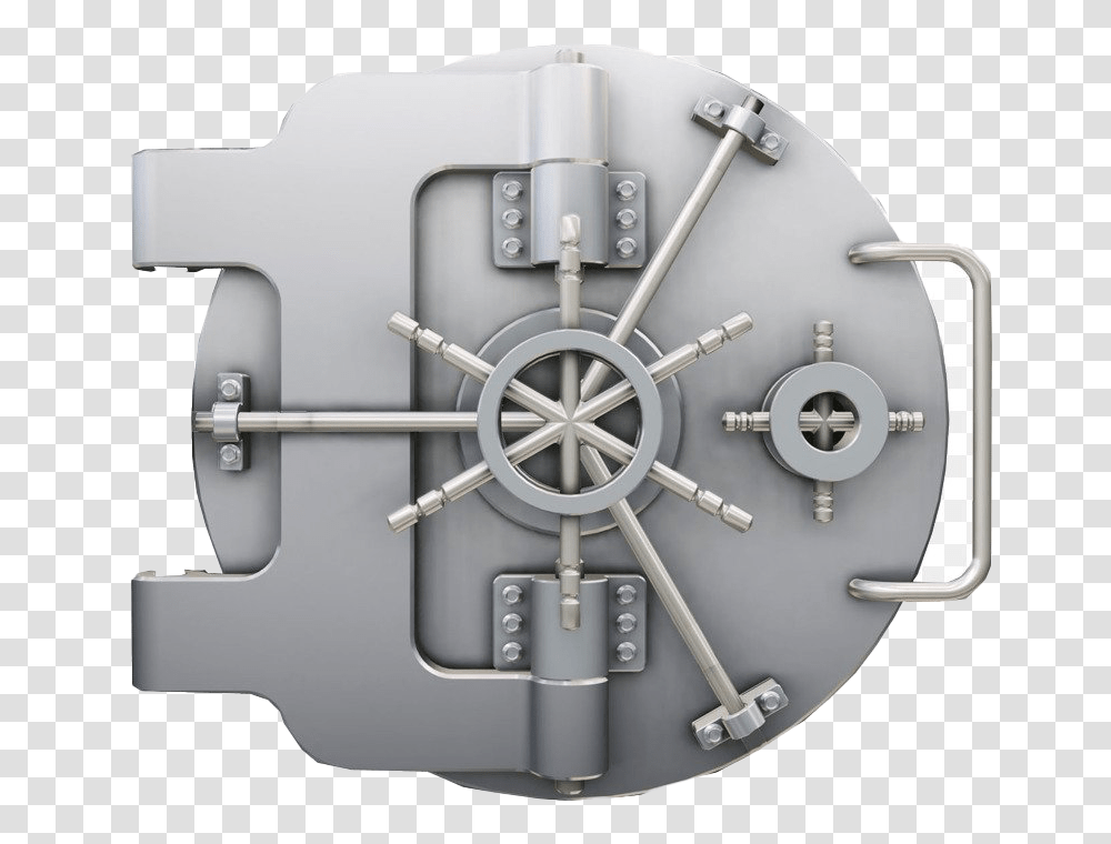 Bank Vault, Tool, Analog Clock, Machine, Wall Clock Transparent Png