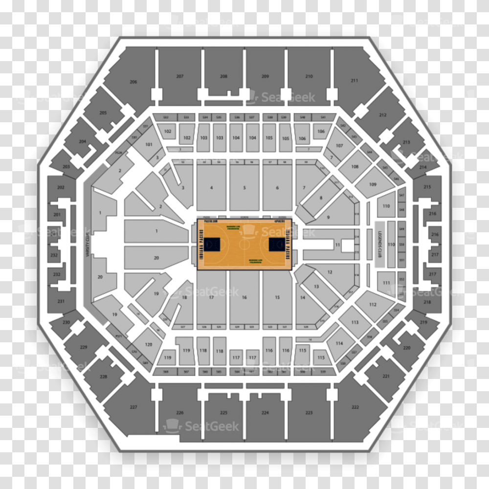 Bankers Life Fieldhouse Seating Section, Building, Plan, Plot, Diagram Transparent Png