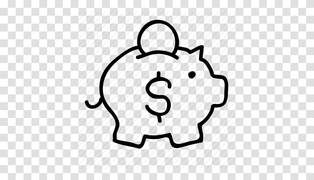 Banking Drawn Finance Financial Money Piggy Bank Sketch Icon, Pottery, Teapot Transparent Png