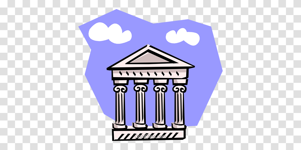 Banking Symbol Royalty Free Vector Clip Art Illustration, Architecture, Building, Pillar, Column Transparent Png