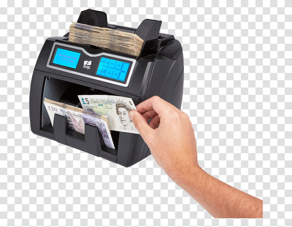 Banknote, Machine, Box, Person, Human Transparent Png