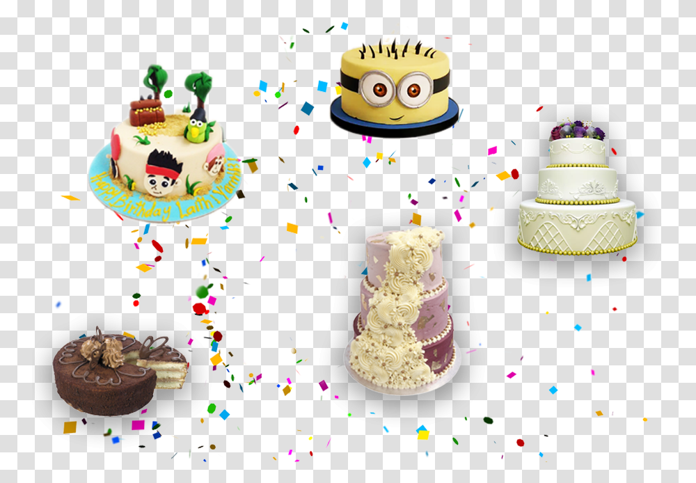 Banner About Me Img02 Background Confetti, Cake, Dessert, Food, Birthday Cake Transparent Png