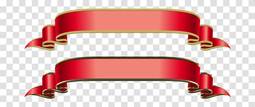 Banner Bands Band Swinging Red And Gold Isolated Ribbon Gold Vector, Belt, Label, Weapon Transparent Png