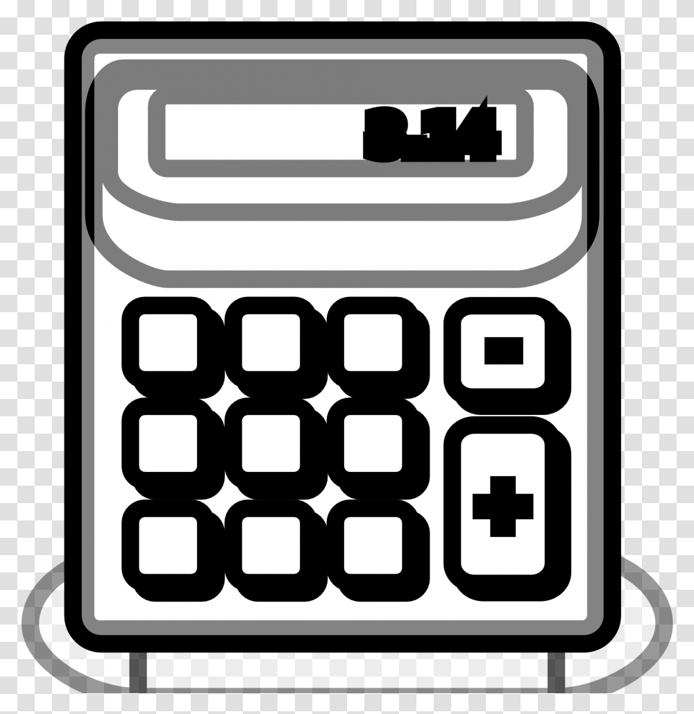 Banner Black And White Stock Calculator Clipart Black Clip Art Black And White Calculator Icon Transparent Png
