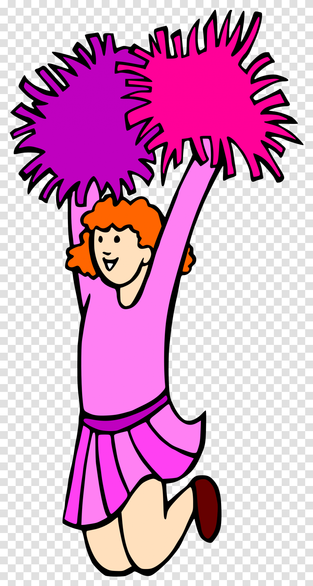 Banner Cheer Leader Clipart Cheerleading, Purple, Graphics, Clothing, Poster Transparent Png