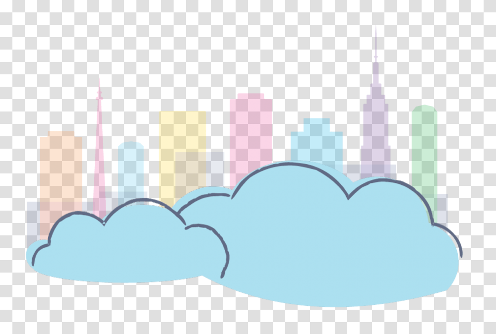 Banner Cityscape On Clouds Deltapath, Animal, Sunglasses Transparent Png
