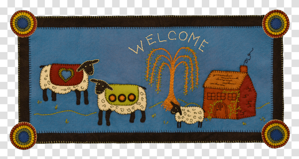 Banner, Cow, Mammal, Animal, Applique Transparent Png
