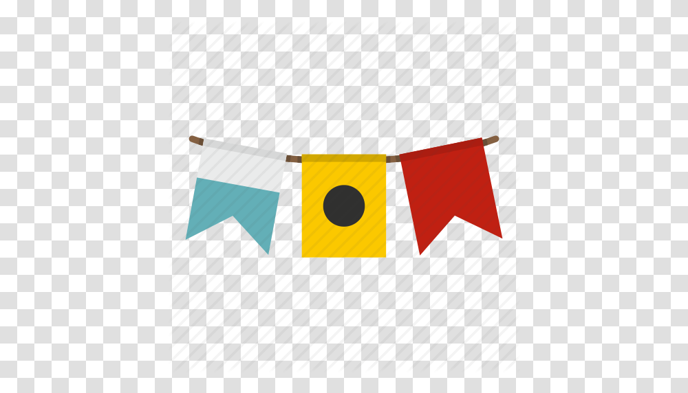 Banner Element Event Flag Garland Party Pennant Icon, Logo, Trademark Transparent Png