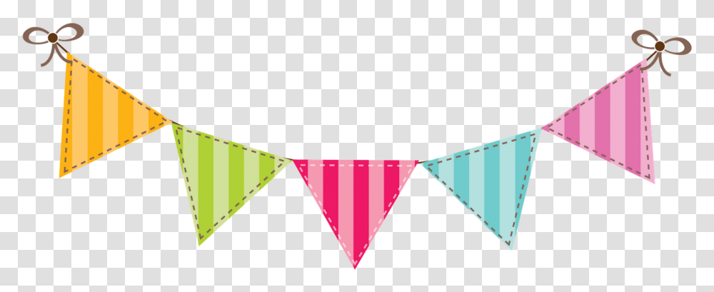 Banner Flag Clipart Clip Art Library Stock Pennant Birthday Banner Clip Art, Triangle, Construction Crane, Hat Transparent Png