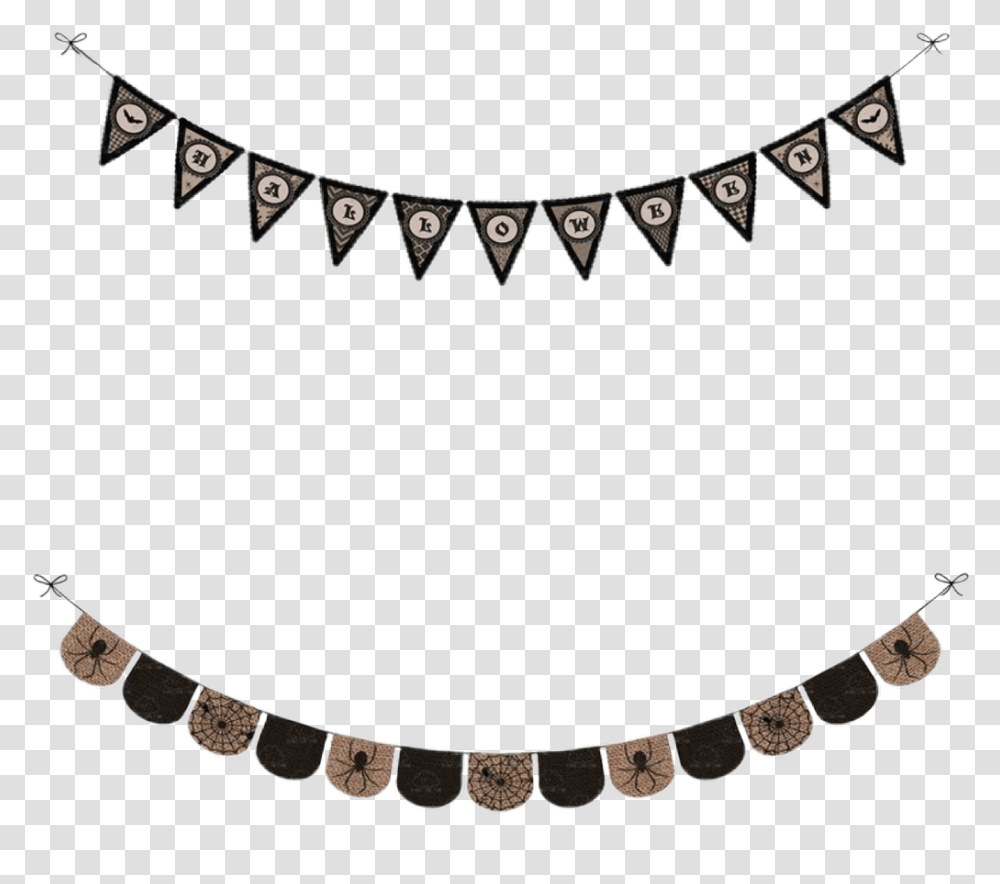 Banner Flag Pennant Bunting Garland Halloween Kinderzimmer Fhnchen, Accessories, Accessory, Necklace, Jewelry Transparent Png