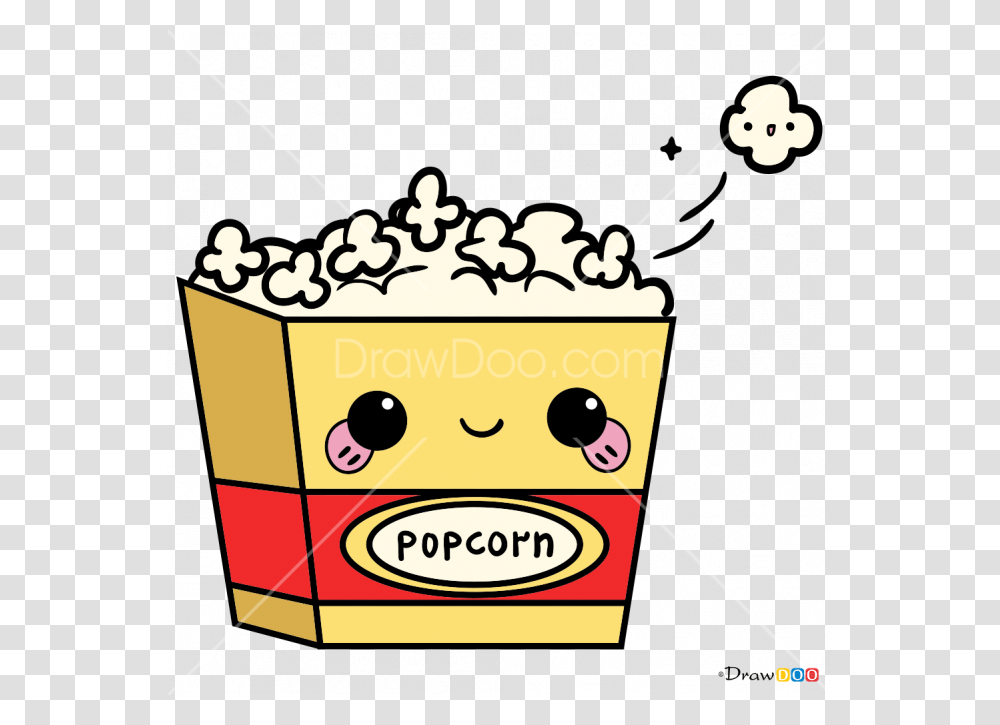 Banner Freeuse Stock Imagination Drawing Popcorn Kawaii Popcorn, Food Transparent Png