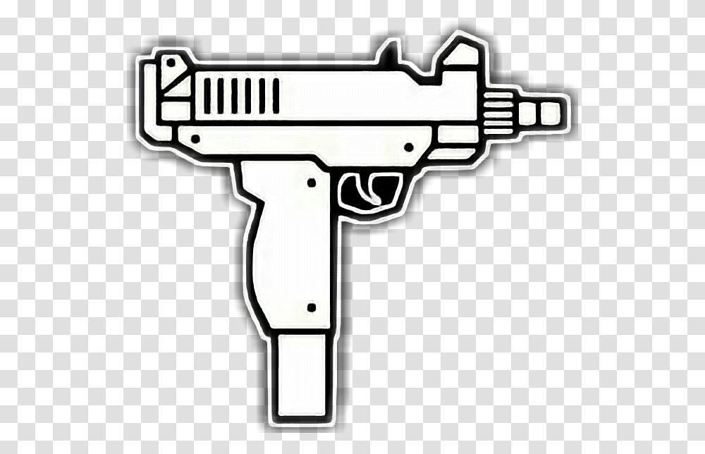 Banner Freeuse Stock Sticker By Axel Us Uzi Gun Clipart, Weapon, Weaponry, Handgun, Toy Transparent Png