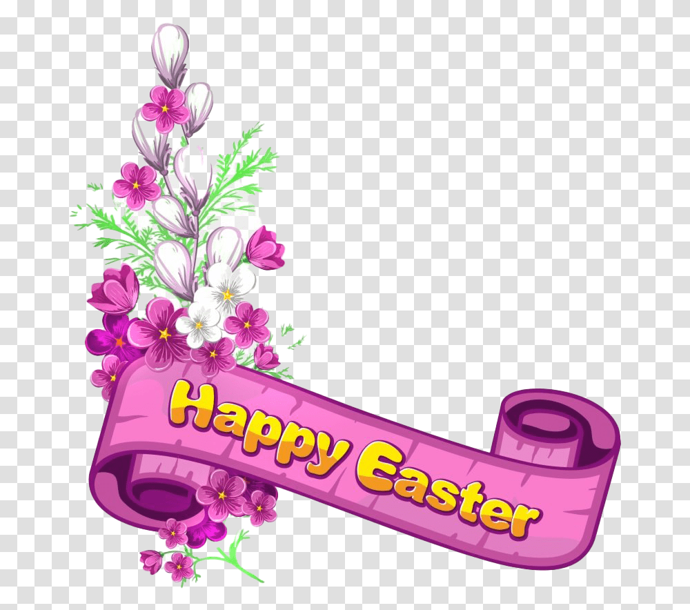 Banner Images Free Download Pngmartcom Religious Happy Easter Clipart, Graphics, Floral Design, Pattern, Wedding Cake Transparent Png