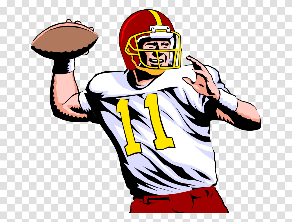 Banner Library Download Of Techflourish Playing American Football Clipart, Clothing, Apparel, Helmet, Person Transparent Png