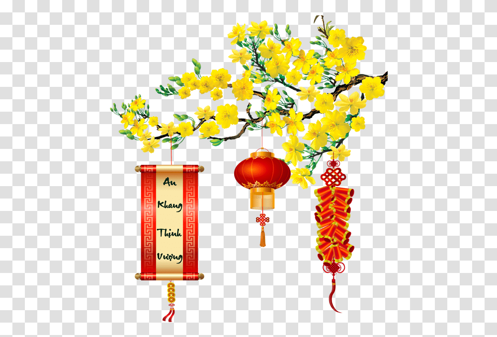 Banner Mai Vng Download Hoa Mai Vng, Plant, Lamp, Lantern, Flower Transparent Png