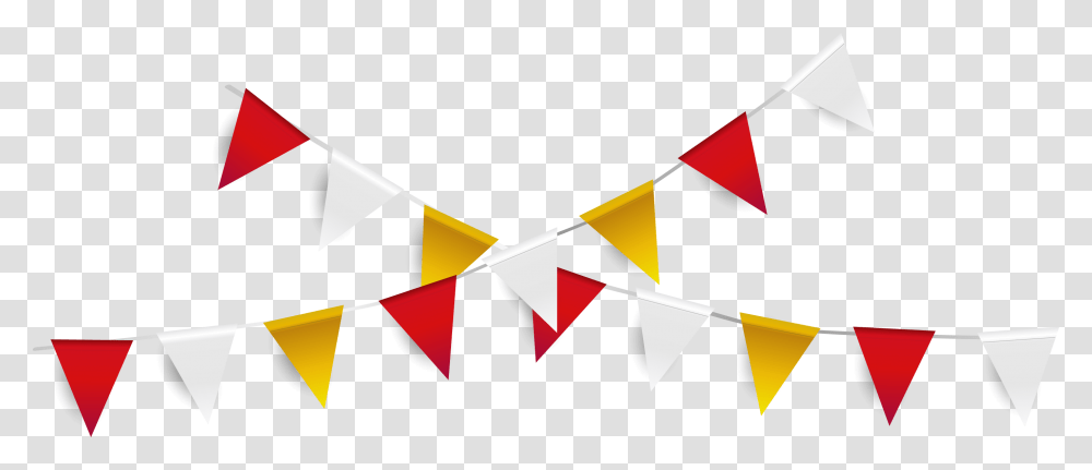 Banner Pennant Flag Garland Red White Yellow Red And Yellow Pennant Banner Clipart Transparent Png