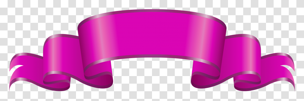 Banner Pink Decorative Clip Art Image Ribbon Banners Pink, Cylinder, Cushion, Bottle Transparent Png