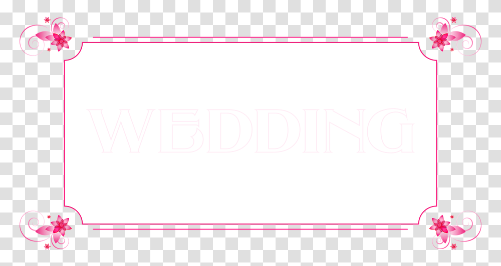 Banner Pink Flowers, White Board, Text, Word, Screen Transparent Png
