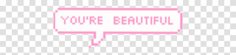 Banner Pixel Kawaii Pink Cute Sticker Nany, Logo, Trademark Transparent Png