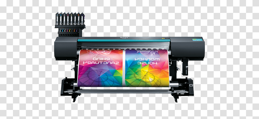 Banner Printing Machines Roland Dga, Monitor, Screen, Electronics, Display Transparent Png