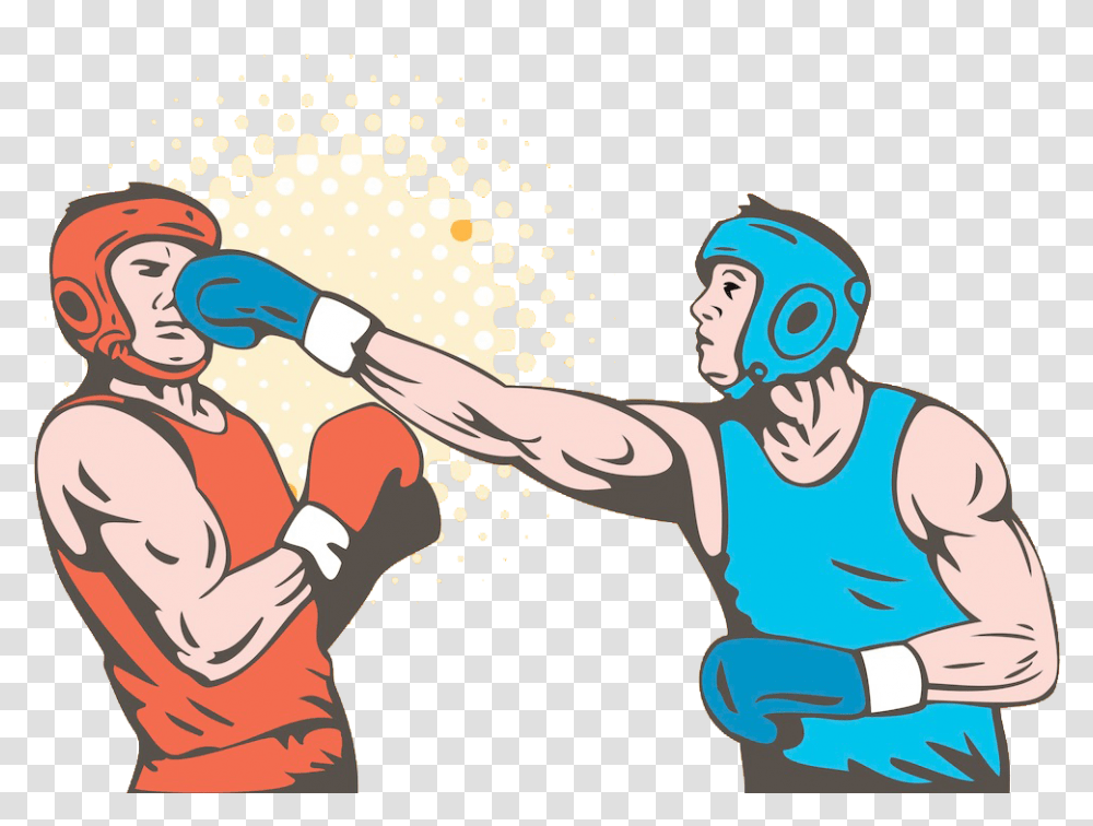 Banner Royalty Free Boxer Clipart Boxing Punch Boxing Clipart, Person, Sport, Hand, Martial Arts Transparent Png