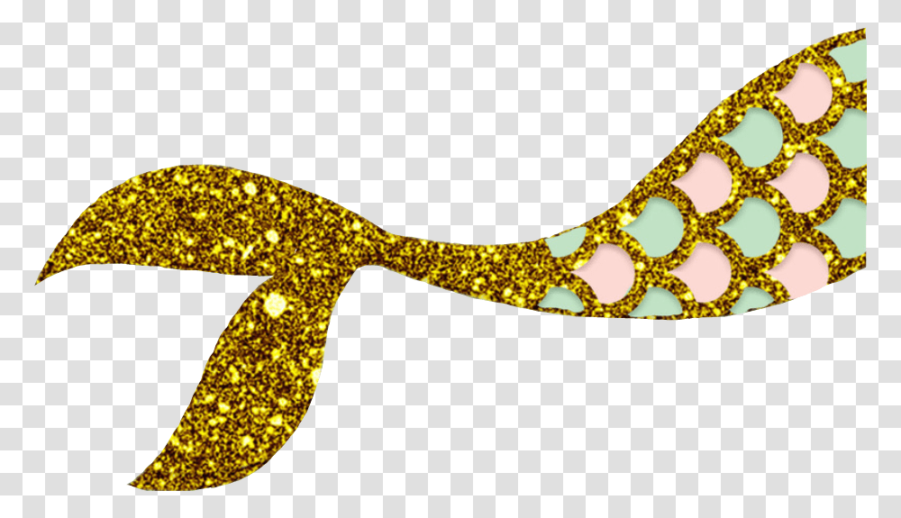 Banner Royalty Free Stock Mermaid Gold Glitter Free Mermaid Tail Vector Glitter, Accessories, Accessory, Snake, Reptile Transparent Png