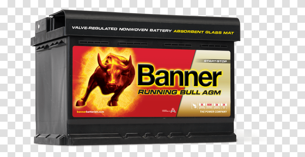 Banner Running Bull Agm 570 01 Car Battery Banner Running Bull Agm 92ah, Electronics, Dog, Computer, Screen Transparent Png