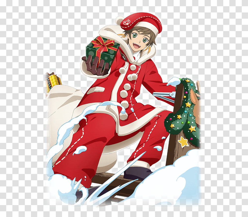 Banner Sled Deliveryman Sorey Tales Of Link Wikia Tales Of Zestiria Christmas, Person, Performer, Plant Transparent Png