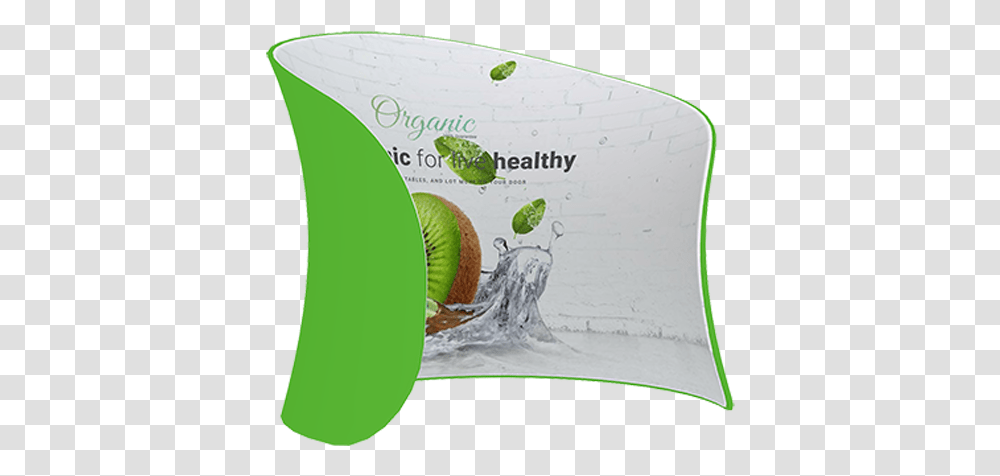 Banner Standtrade Show Displayflag Bannerroll Uppavement Semi Circle, Plant, Fruit, Food, Nut Transparent Png