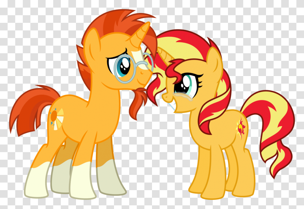 Banner Stock Cousins Clipart Personality Sunburst And Sunset Shimmer, Dragon Transparent Png