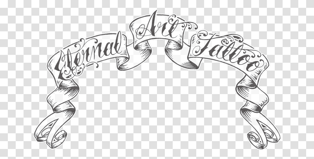 Banner Vector Black And White Stencil Banner Tattoo Designs, Calligraphy, Handwriting, Label Transparent Png
