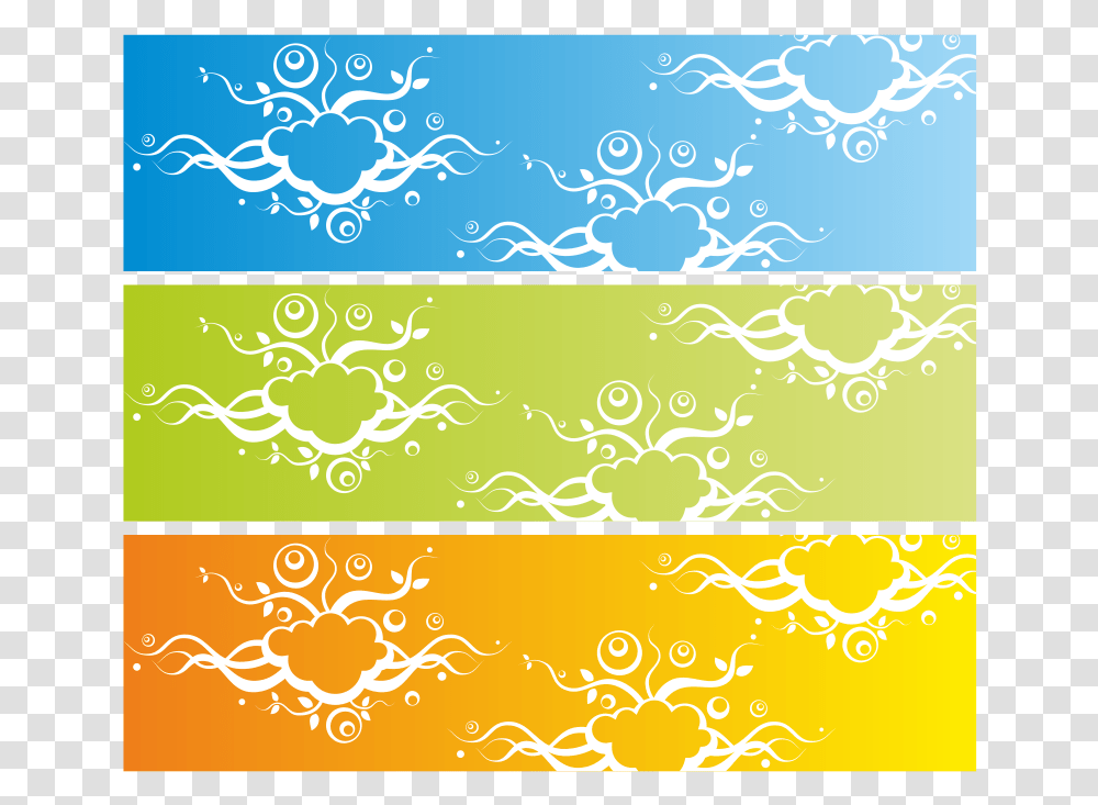 Banner With Abstract Background Clip Art, Floral Design, Pattern Transparent Png