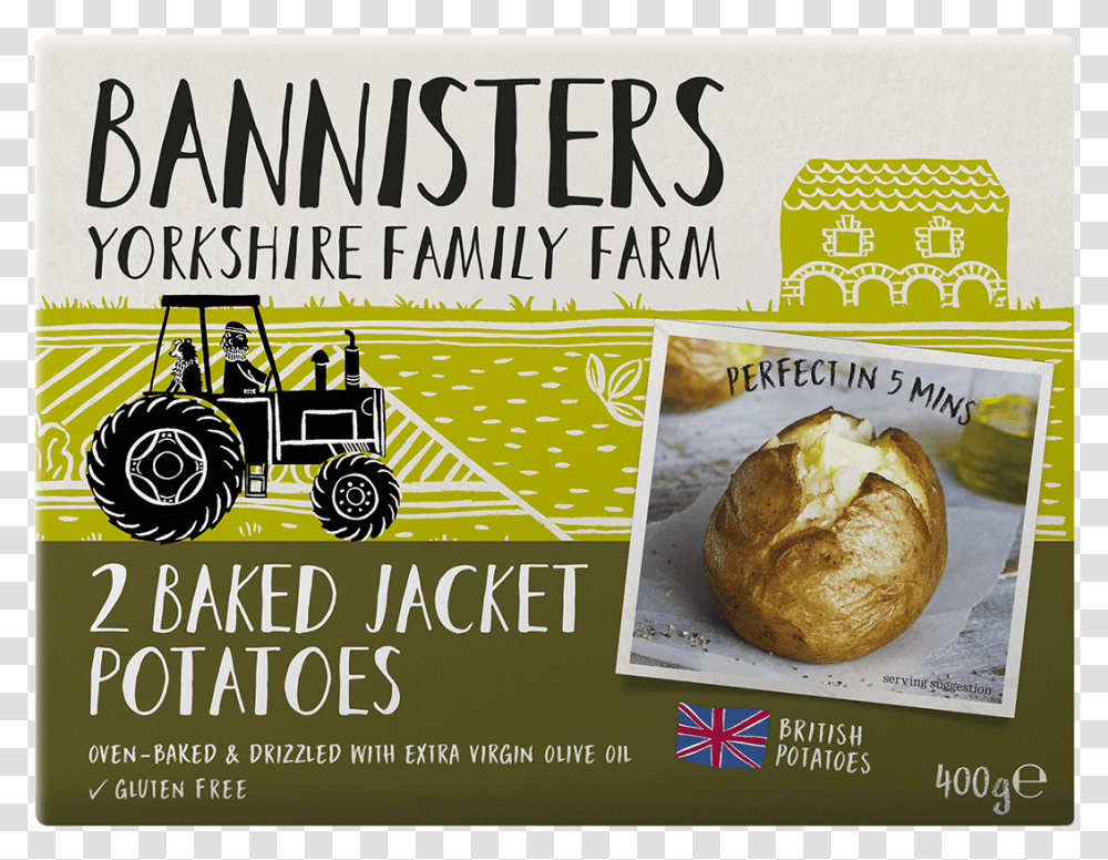 Bannisters Jacket Potatoes, Bread, Food, Advertisement, Poster Transparent Png