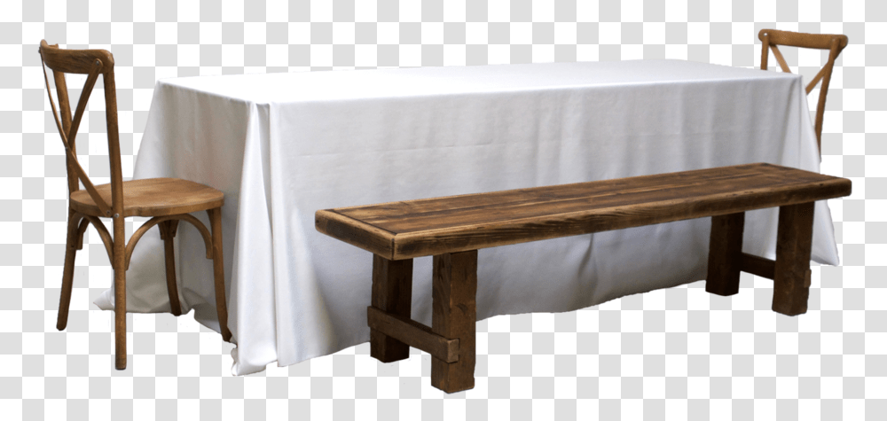 Banquet Table With 2 Honey Brown Long Benches Ampamp Bench, Chair, Furniture, Tabletop, Dining Table Transparent Png