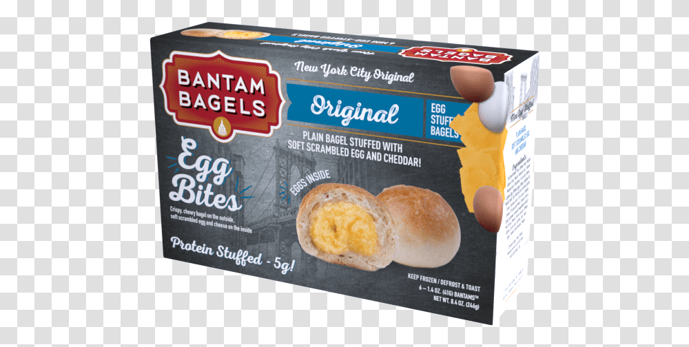 Bantam Bagel Egg Bites, Bread, Food, Bun Transparent Png