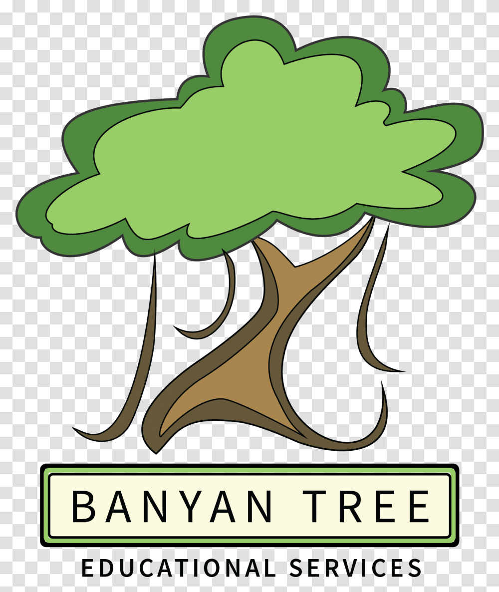 Banyan Tree Education Services Banyan Tree Cartoon, Plant, Logo, Label Transparent Png