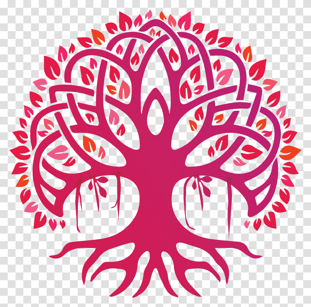 Banyan Tree Logo Tree Of Life Circle Symbol, Pattern, Fractal Transparent Png