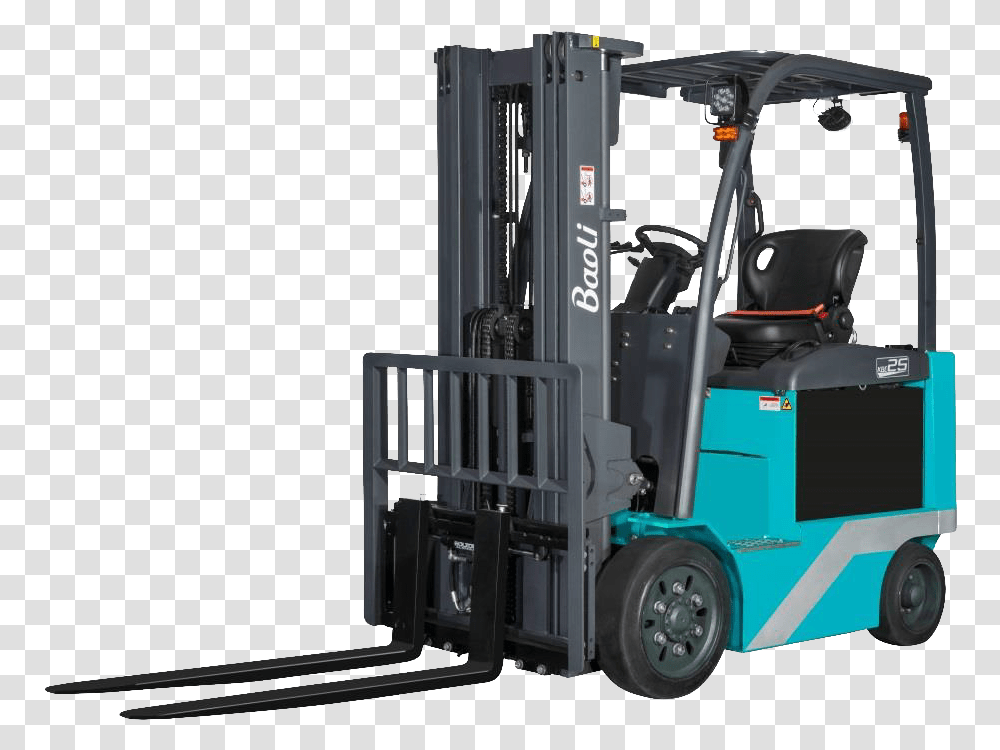 Baoli Kbec25c 3300lb 3wheel Electric Forklift Truck, Vehicle, Transportation, Machine, Chair Transparent Png