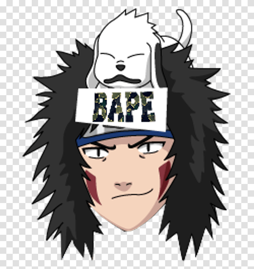 Bape Anime Clipart Full Size Clipart 2784260 Kiba And Akamaru Young, Book, Comics, Clothing, Apparel Transparent Png