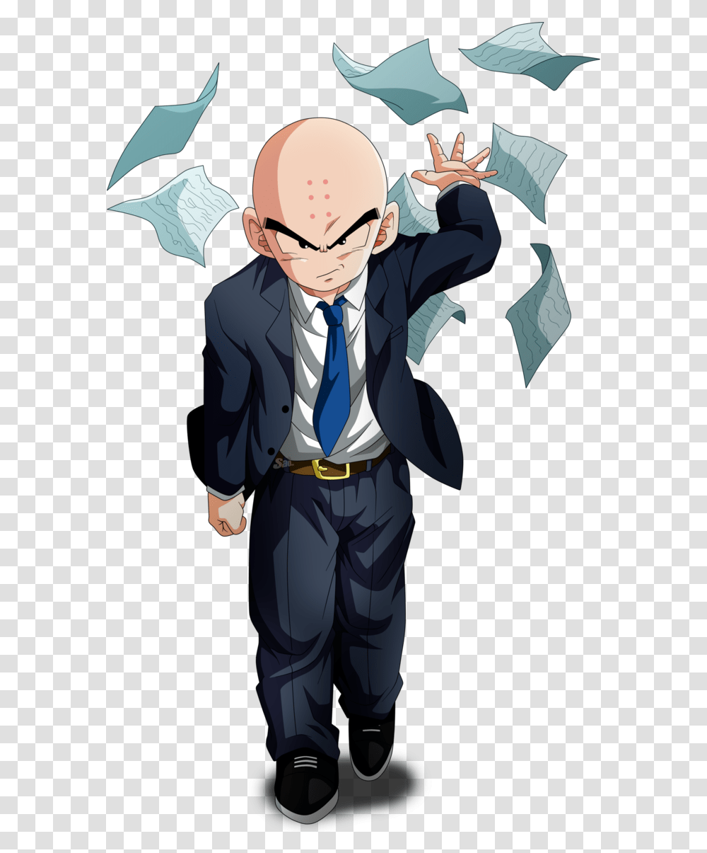 Bape Anime Clipart Krillin, Tie, Accessories, Person, Clothing Transparent Png