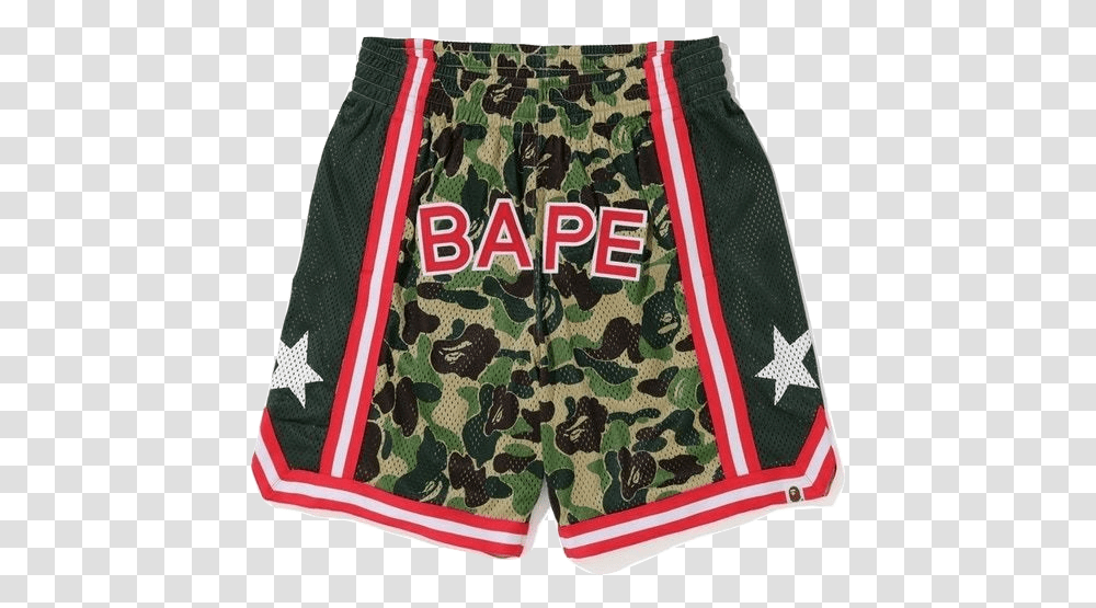 Bape Basketball Shorts, Apparel, Military, Military Uniform Transparent Png