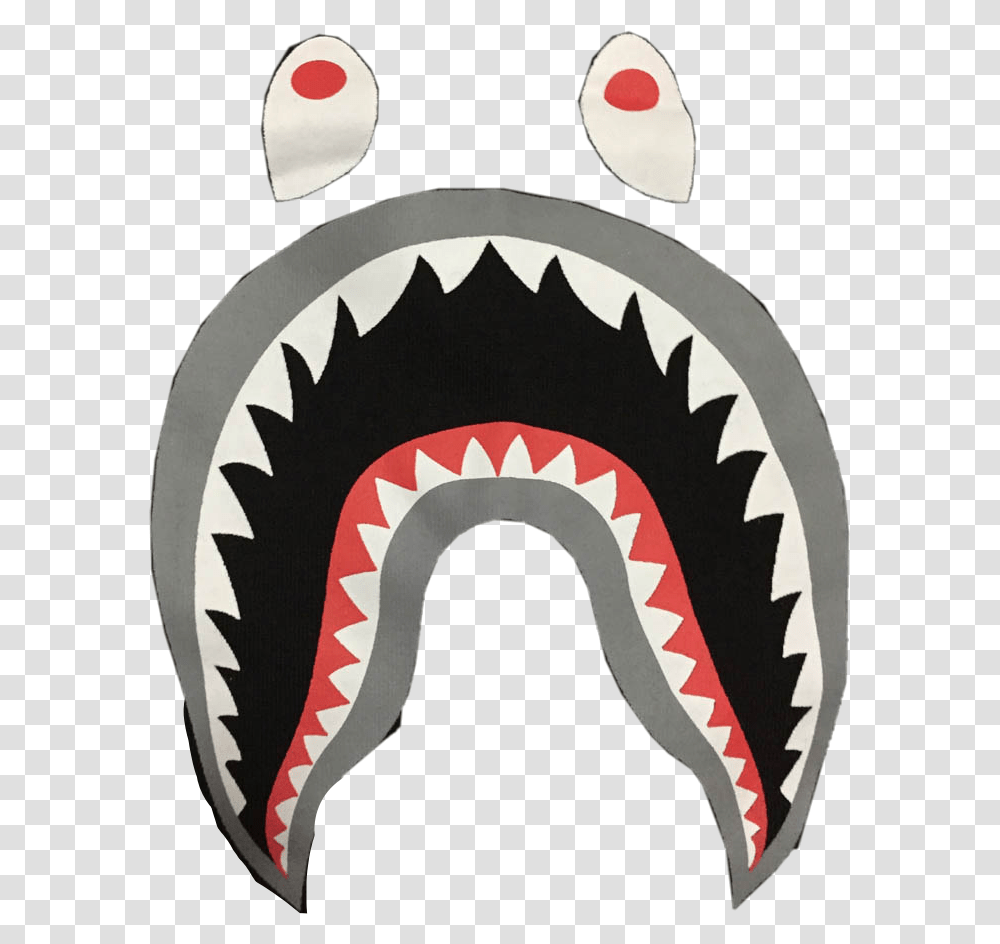 Bape Freetoedit Bape Shark Long Sleeve Black Transparent Png