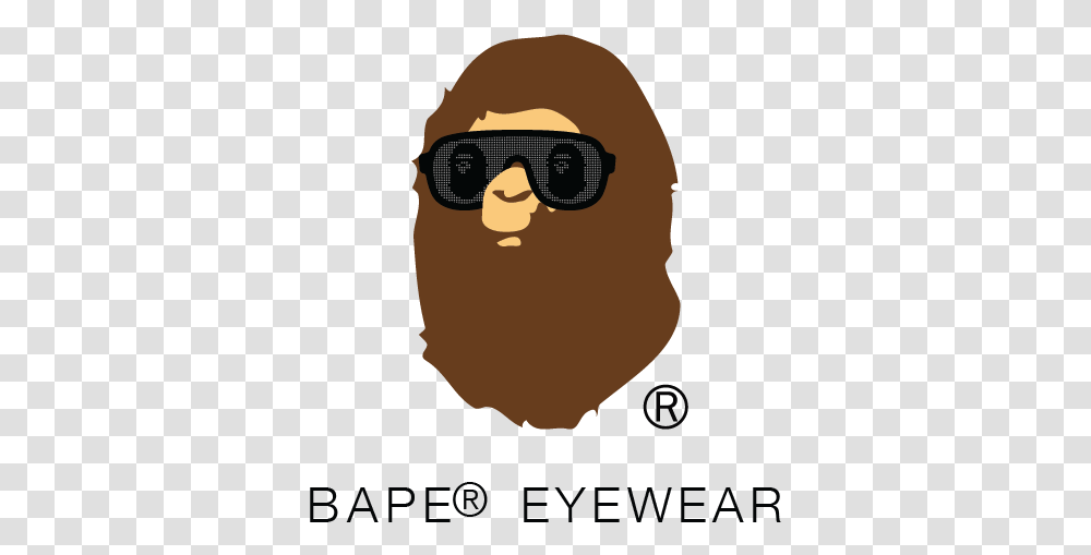 Bape Logo Clipart Logo A Bathing Ape, Clothing, Apparel, Goggles, Accessories Transparent Png