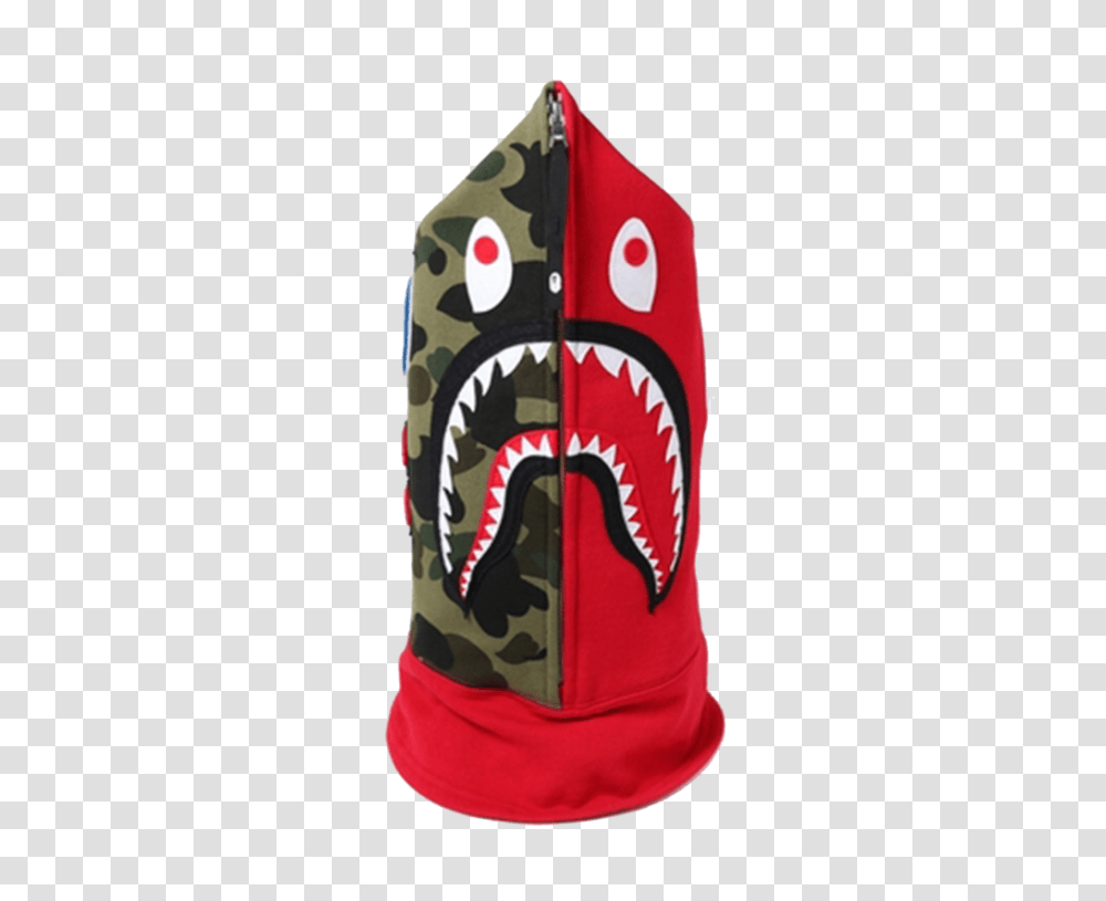 Bape Shark Face Mask, Apparel, Building, Footwear Transparent Png
