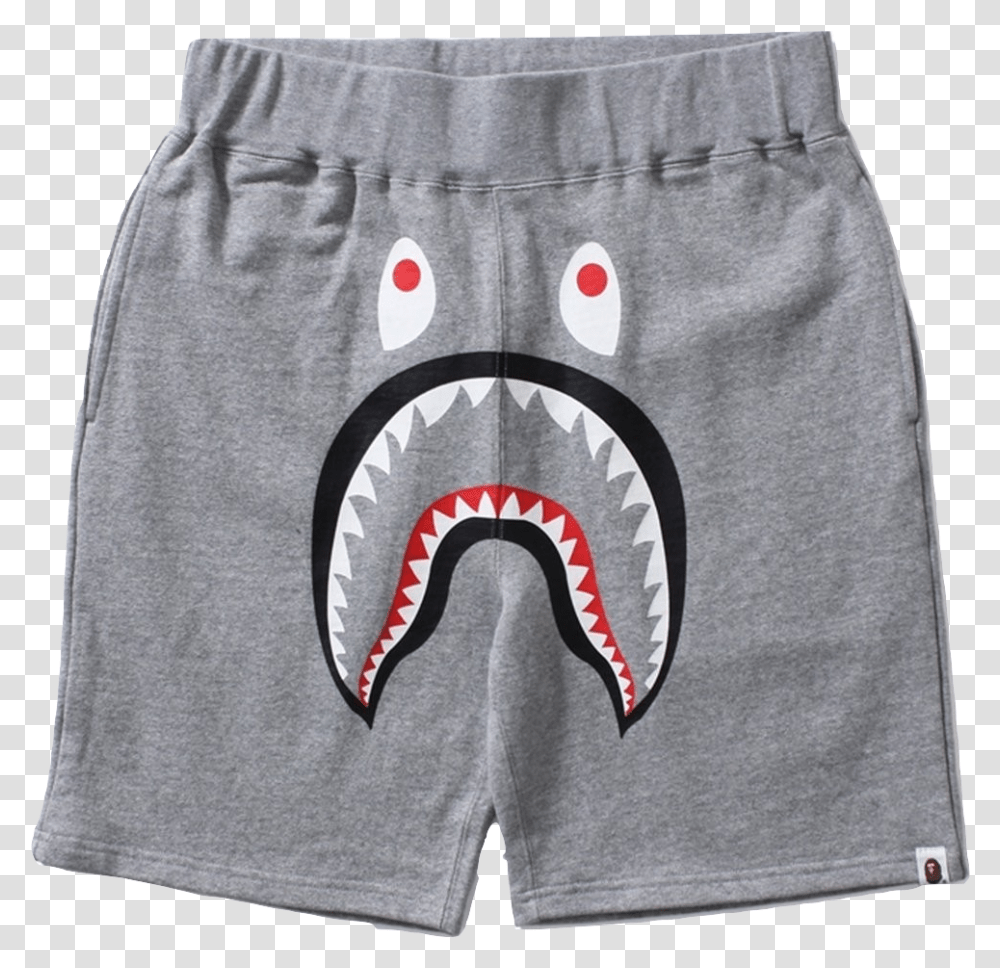 Bape Shark Tee Grey, Shorts, Apparel, Underwear Transparent Png