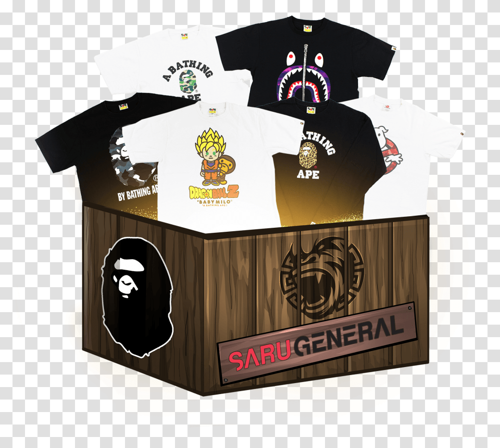 Bape Silver Ape Head Logo Pillow Sarugeneral Bape Mystery Box, Clothing, Symbol, Text, T-Shirt Transparent Png