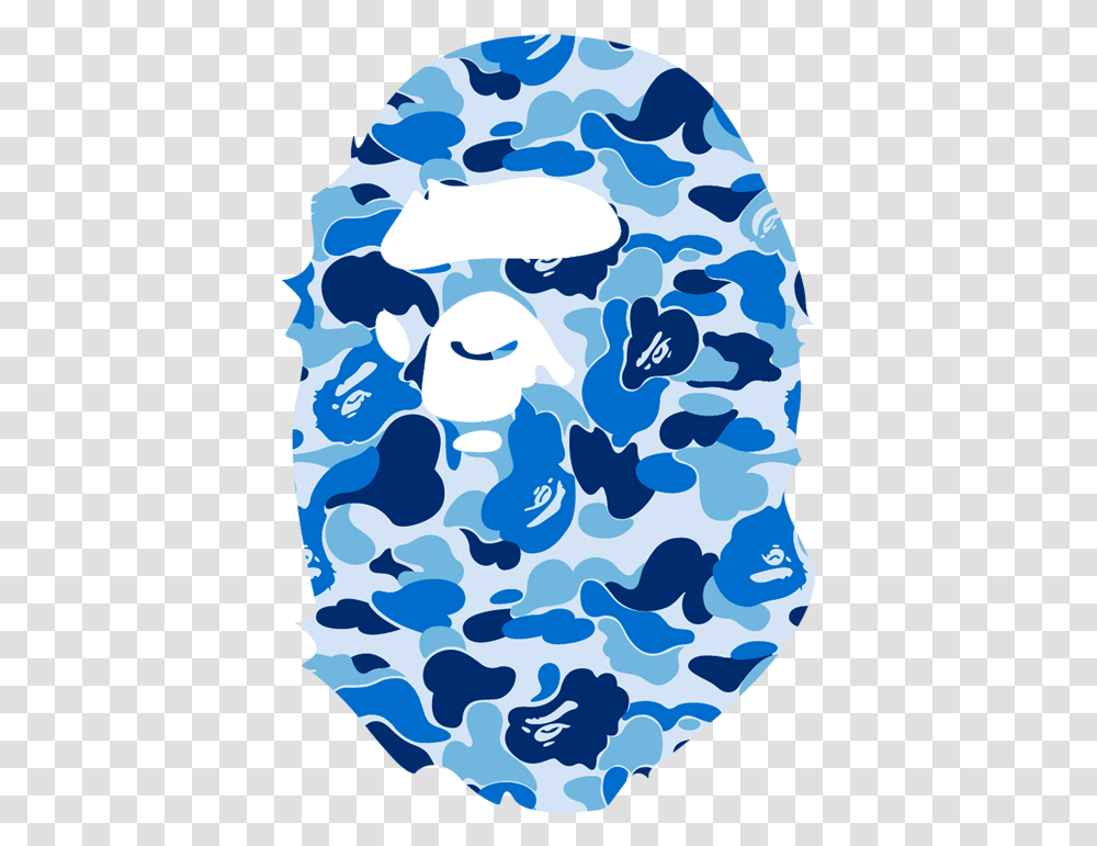 Bapecom A Bathing Ape News Logo Image Bathing Ape Camo Blue, Military, Military Uniform, Bird Transparent Png