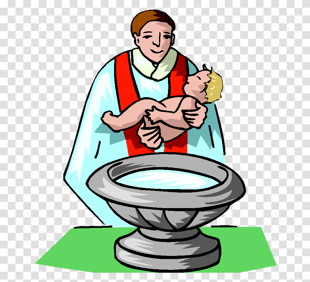 Baptism Clipart Jesus Story Baptism Clipart, Person, Human, Washing, Priest Transparent Png