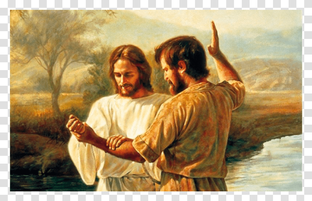 Baptism Of Christ, Person, Human, Painting Transparent Png