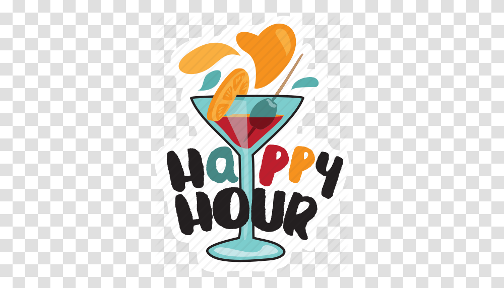 Bar Cocktail Drink Happy Hour Restaurant Sticker Icon, Candy, Food, Beverage Transparent Png